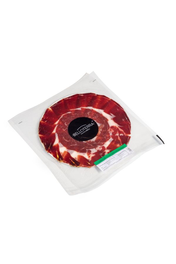 Jamon de bellota 100% Iberico, cortado a mano, 5 sobres 80 gr