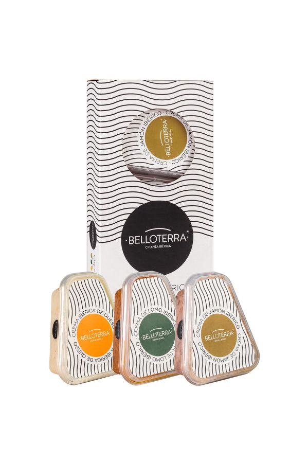 Estuche surtido Cremas Ibéricas (Jamón, Lomo y Queso)